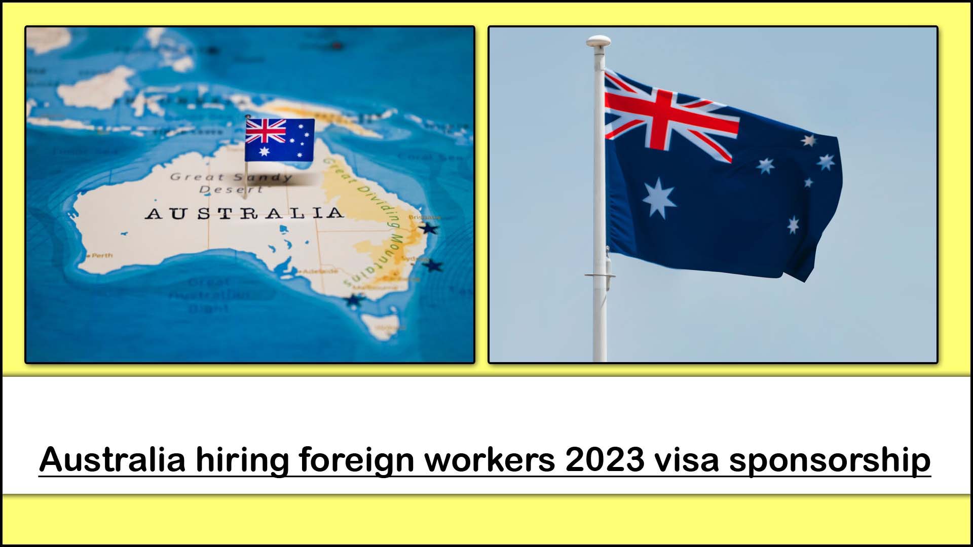 Australia hiring foreign workers 2023 visa Sponsorship