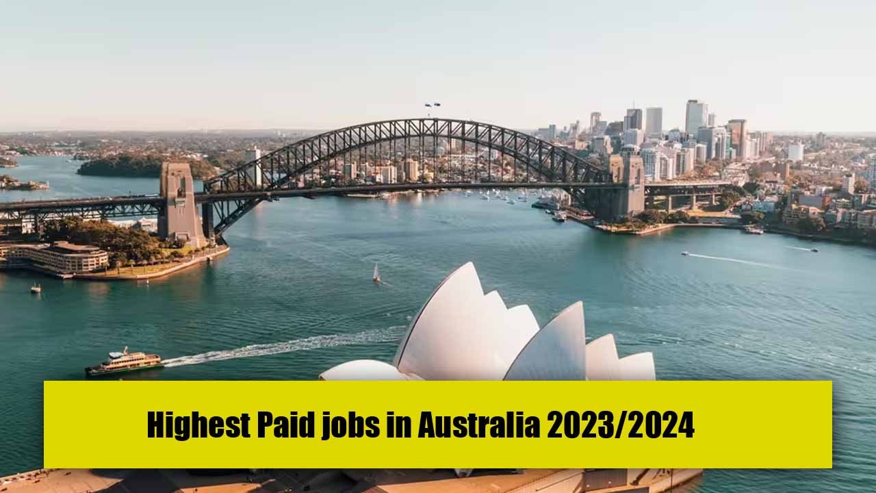 Highest Paid jobs in Australia 2023/2024