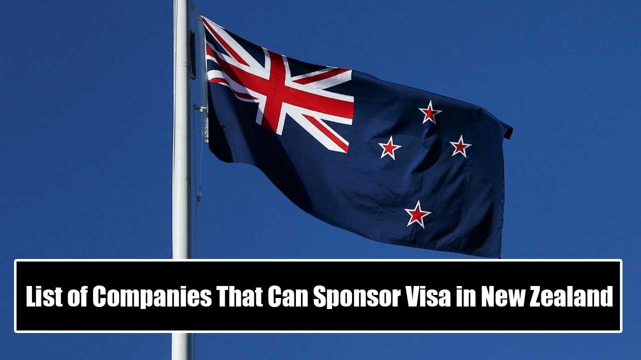 List of Companies That Can Sponsor Visa in New Zealand
