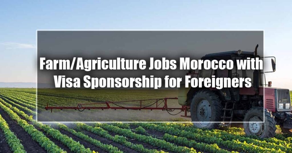 Farm/Agriculture Jobs Morocco with Visa Sponsorship for Foreigners